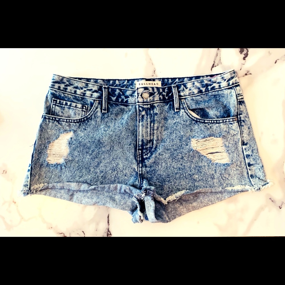 Bullhead Distressed Denim Shorts